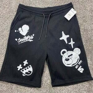 Southpole Shorts mens L punk graphic grunge hiphop skater ganster drawstring‎